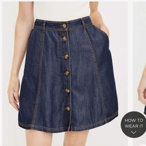 Loft: flirty, lightweight denim skirt